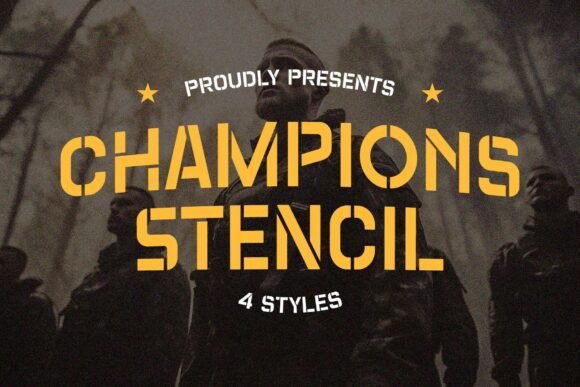 Champions Stencil: A Bold Typeface for Editorial Design