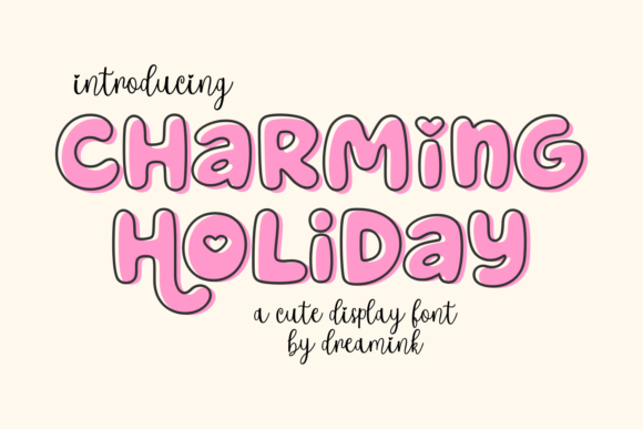 Charming Holiday: The Perfect Display Font for Seasonal Crafts