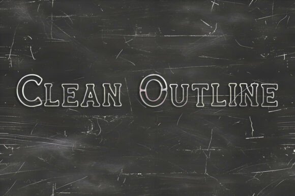 Clean Outline: The Modern Display Typeface for Digital Brands