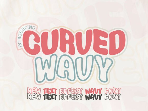 Curved Wavy: The Retro Display Typeface for Editorial Design