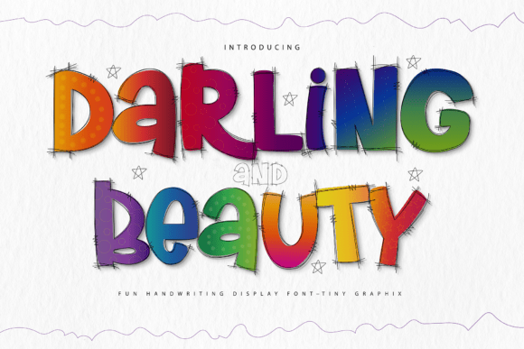 Darling and Beauty: A Playful Display Typeface for Creative Branding