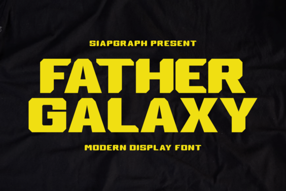 Father Galaxy: A Bold Display Typeface for Futuristic Editorial Design