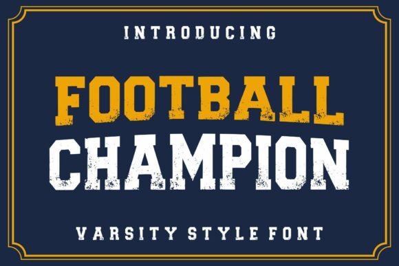 Footballchampion Regular: The Bold Typeface for Modern Editorial Design
