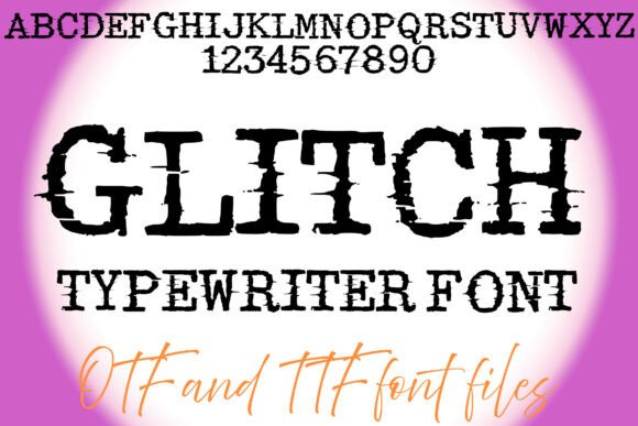 Glitch Typewriter: A Bold Display Font for Digital Editorial Design