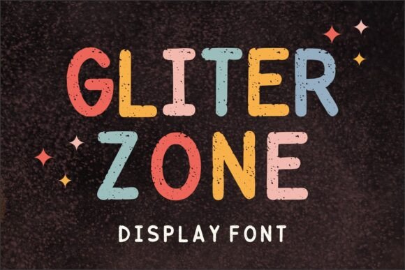 Gliter Zone Display Font Review for Handmade Product Design