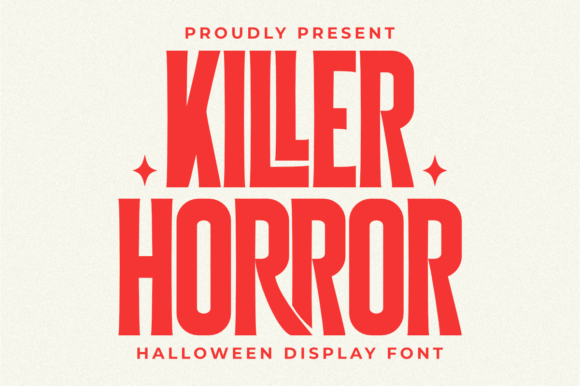 Killer Horror: The Bold Display Font for Spooky Editorial Design