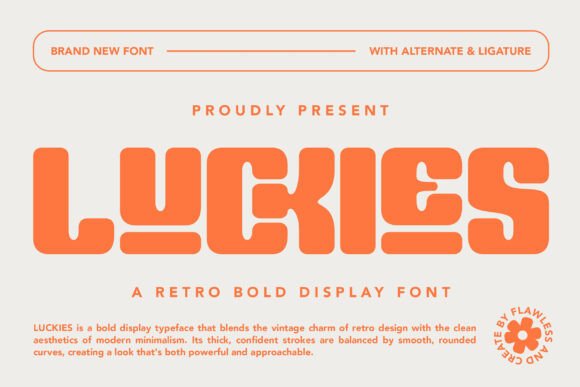 Luckies: The Bold Display Font for Handmade Brands