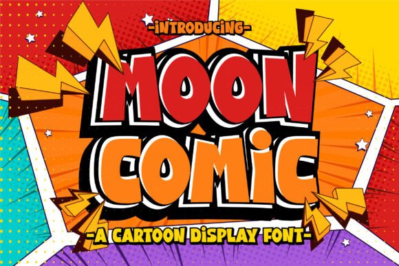 Moon Comic: The Bold Display Font for Creative Product Brands