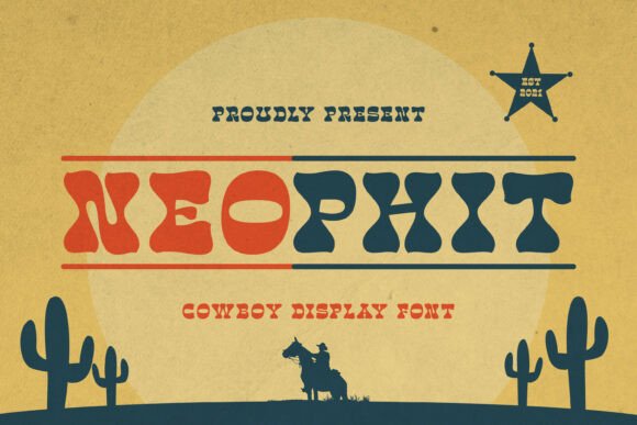 Neophit: The Retro Cowboy Font for Bold Brand Identity