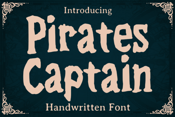 Pirates Captain: A Bold Display Font for Adventurous Craft Designs
