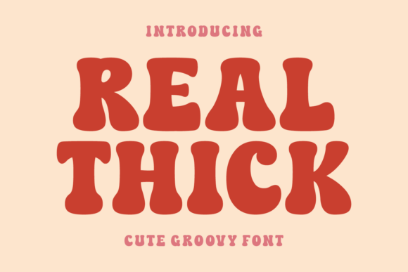 Real Thick Typeface Review: 70s Retro Display Fonts for Branding
