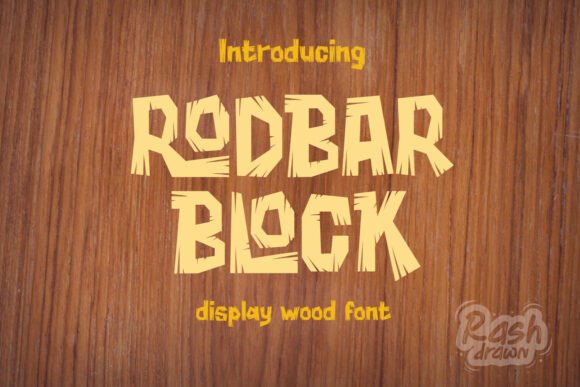 Rodbar Block: A Rustic Display Typeface for Editorial Design