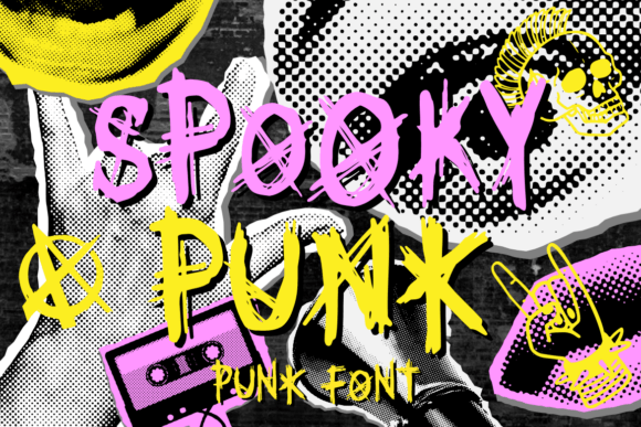 Spooky Punk: The Electrifying Typeface for Bold Editorial Design