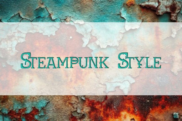 Steampunk Style: The Ultimate Display Font for Retro-Futuristic Branding