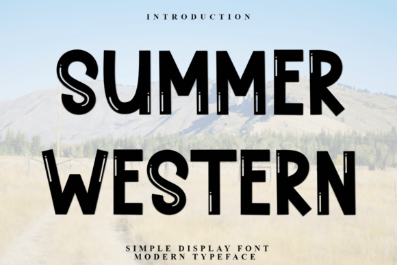 Summer Western: The Perfect Display Font for Handmade Labels and Invitations