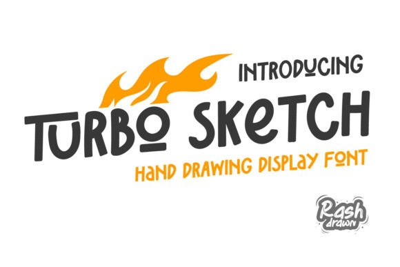 Turbo Sketch: The Bold Hand-Drawn Display Font for Energetic Craft Projects