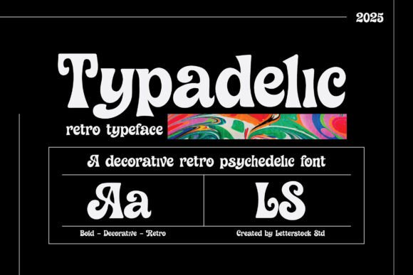 Typadelic: The Retro Display Font for Bold Brand Identity