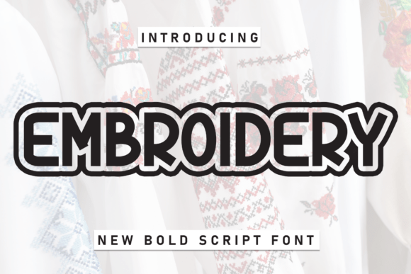 Upgrade Your Brand with the Embroidery Display Typeface